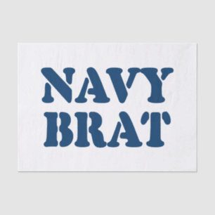 NAVY BRAT SEIDENPAPIER