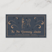 Navy Brown Klasse Haustier Hund Golden Retriever Visitenkarte (Vorderseite)