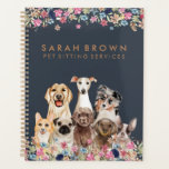 Navy Brown Niedlich Dog Groomer Small Business Planer<br><div class="desc">Navy Brown Niedlich Dog Groomer Small Business</div>