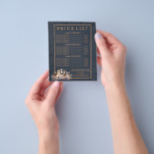 Navy Brown Pet Sitter Hund veterinärpreisliste Flyer (Gruppe)