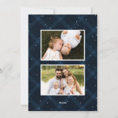 Navy Brushed Kariert Frohe Weihnachten 3 Foto (Rückseite)