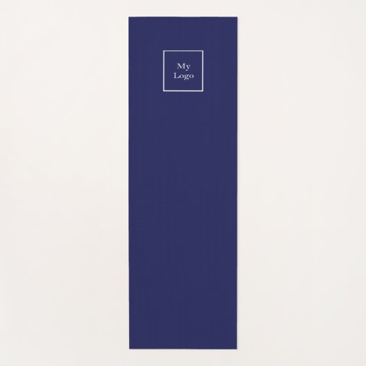Navy Business Logo Studio Yogamatte (Vorderseite)
