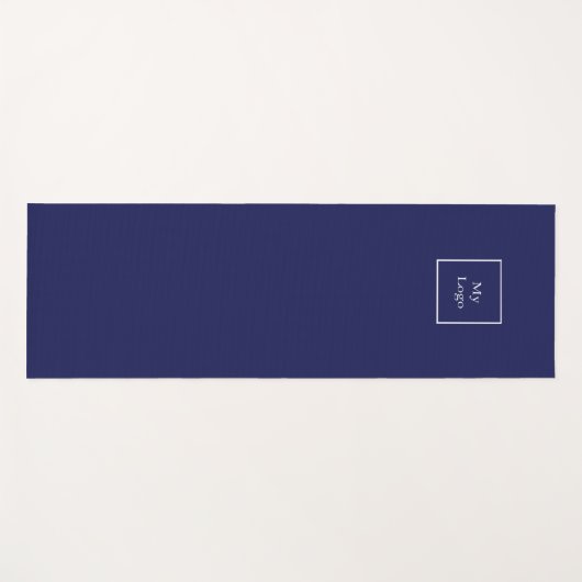 Navy Business Logo Studio Yogamatte (Vorderseite (Horizontal))