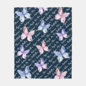 Navy Butterfliegen erscheinen, wenn Engel in der N Fleecedecke (Vorderseite)