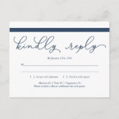 Navy Calligraphy UAWG Postcard Einladungspostkarte (Vorderseite)