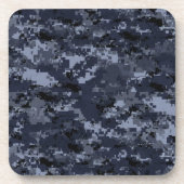 Navy Camouflage Getränke Untersetzer (Vorderseite)