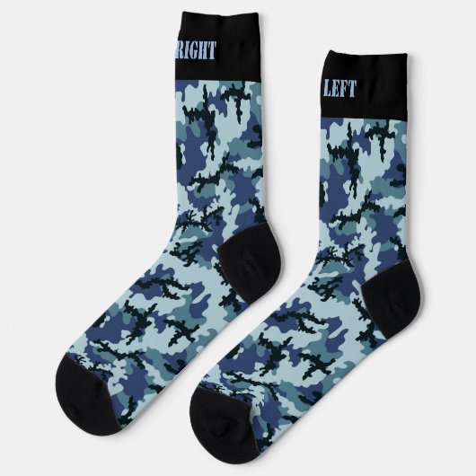 Navy Camouflage Pattern Socken (Linkes Detail)