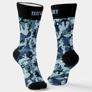 Navy Camouflage Pattern Socken