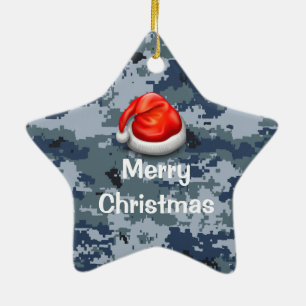 Navy Camouflage Star Frohe Weihnachtsschmuck
