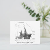 Navy-Cartoon 9228 Postkarte (Stehend Vorderseite)