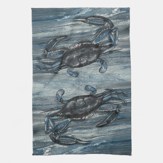 Navy Ccrab Küchentücher (Vertikal)