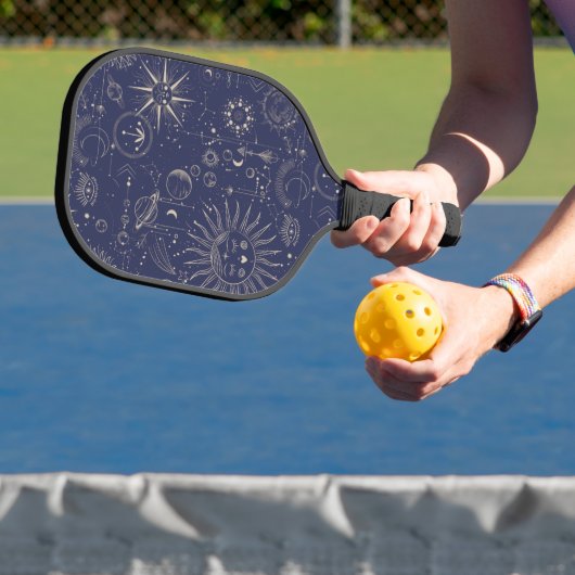 Navy Celestial Pattern Pickleball Schläger (InSitu)