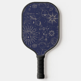 Navy Celestial Pattern Pickleball Schläger