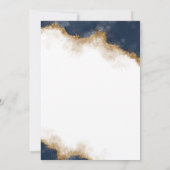 Navy Celestial Save the Date Card (Rückseite)