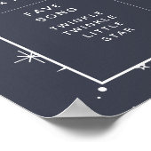 Navy Celestial Sun Arched Milestone Poster (Ecke)