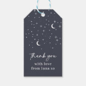 Navy Celestial Vielen Dank Tag Geschenkanhänger (Vorderseite)