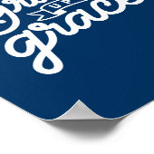 Navy Christlich Grace auf Grace Poster (Ecke)