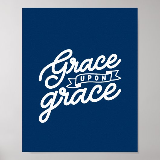 Navy Christlich Grace auf Grace Poster (Vorne)
