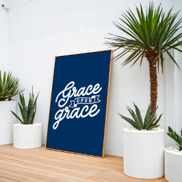 Navy Christlich Grace auf Grace Poster