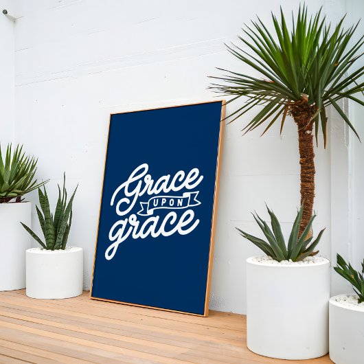 Navy Christlich Grace auf Grace Poster