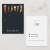 NAVY CHRISTMAS STRUMPF ERSCHEINEN ANGEBOT VISITENKARTE (Vorne/Hinten)