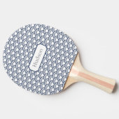 Navy Circle Custom Ping Pong Paddle Tischtennis Schläger (Seitenansicht)