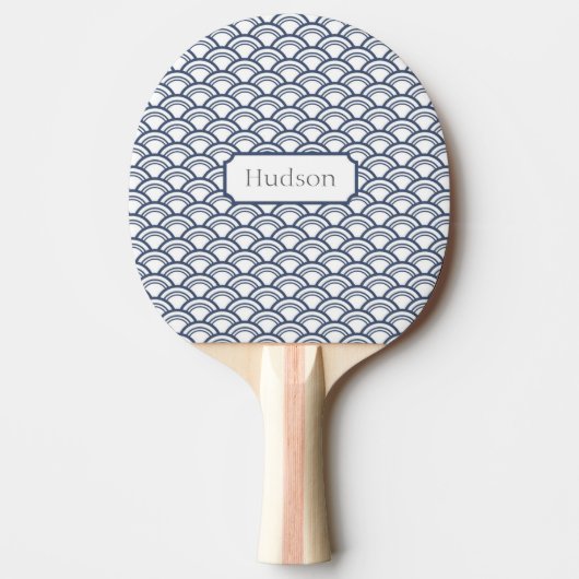 Navy Circle Custom Ping Pong Paddle Tischtennis Schläger (Vorderseite)