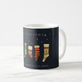 NAVY CORPORATE GREEN CHRISTMAS STRUMPF STAR DECOR KAFFEETASSE (VorderseiteRechts)