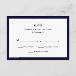Navy Couture | Eleganter UAWG RSVP Karte