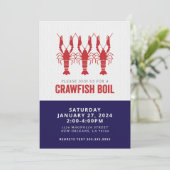 NAVY CRAWFISH BOIL EINLADUNG (Stehend Vorderseite)