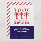 NAVY CRAWFISH BOIL EINLADUNG (Vorne/Hinten)