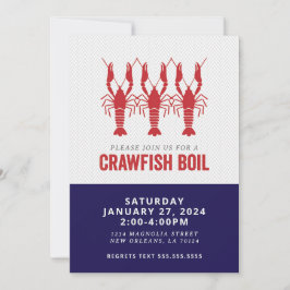 NAVY CRAWFISH BOIL EINLADUNG