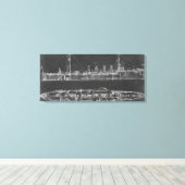 Navy Cruiser Blueprint Leinwanddruck (Insitu (Holzboden))