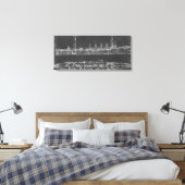 Navy Cruiser Blueprint Leinwanddruck (Insitu (Schlafzimmer))