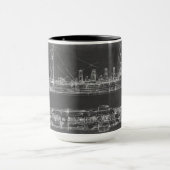 Navy Cruiser Blueprint Tasse (Zentrum)