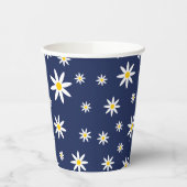 Navy Daisy Paper Cups Pappbecher (Links)