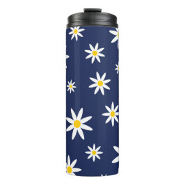 Navy Daisy Thermal Tumbler Thermosbecher
