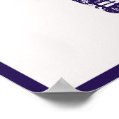 Navy Dala Horse Poster (Ecke)