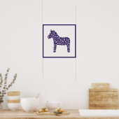Navy Dala Horse Poster (Küche)