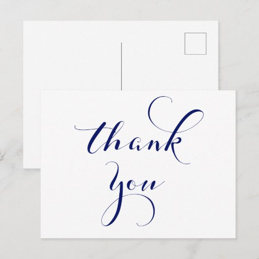 Navy danke Postkarten (Vorne/Hinten)