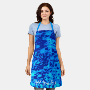 Navy Deep Customizing Fresh Ocean Water Schürze