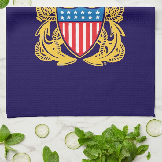 Navy Design Geschirrtuch (Gefaltet)