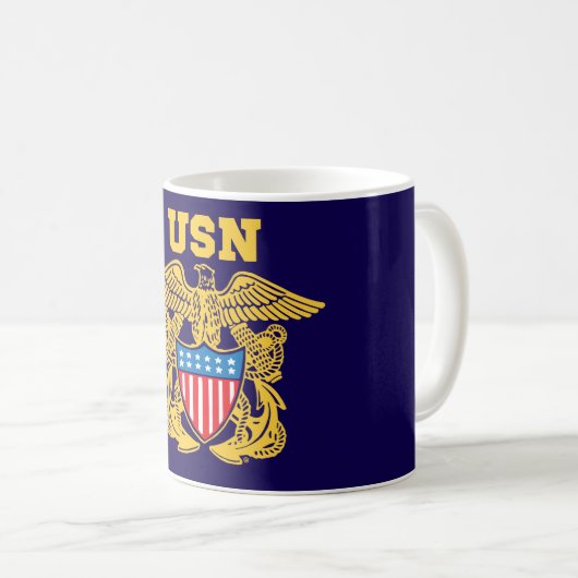 Navy Design Kaffeetasse (VorderseiteRechts)