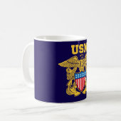 Navy Design Kaffeetasse (Vorderseite Links)