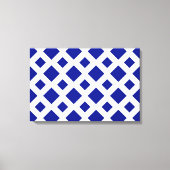 Navy Diamonds on White Leinwanddruck (Vorderseite)