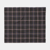 Navy Dress Blue Tartan Kariert Fleecedecke (Vorderseite (Horizontal))