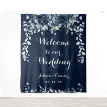 Navy Dusty Blue Eucalyptus Willkommen bei unserer