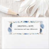 Navy Dusty Blue Floral Spring Bloom Wedding (Insitu)