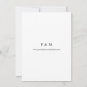 Navy Dusty Blue & Pink Floral Save the Date V2 (Rückseite)