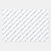 Navy Eid Mubarak Bilingual Geschenkpapier Set (Vorderseite)